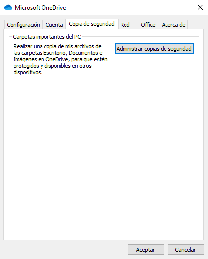 Berruit - Copias de seguridad con Onedrive