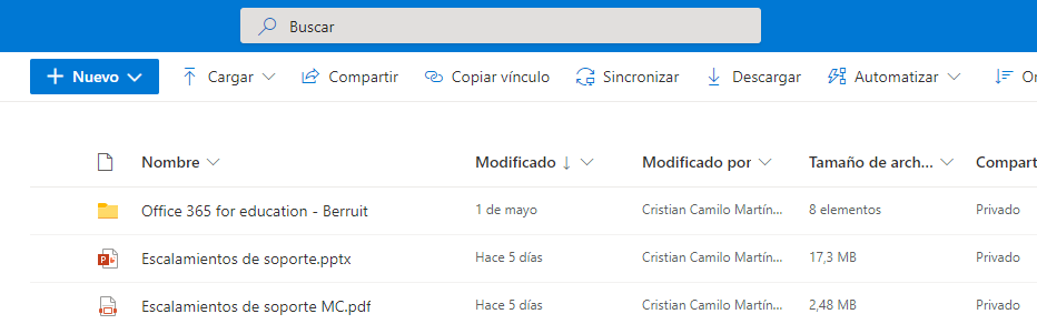 Berruit - Copias de seguridad con Onedrive